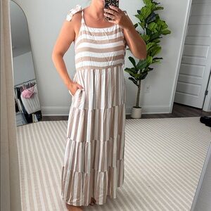 Stripe Maxi Dress